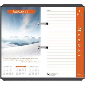 House of Doolittle 2024 Desk Calendar Refill, Daily, Economy, Fits #17 Base, 3.5 x 6 Inches, January - December (HOD4717-24)