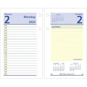 إعادة تعبئة تقويم المكتب الأسبوعي AT-A-GLANCE 2023، Flip-A-Week، ملاحظات سريعة، 6 بوصة × 7 بوصة (SW70650)