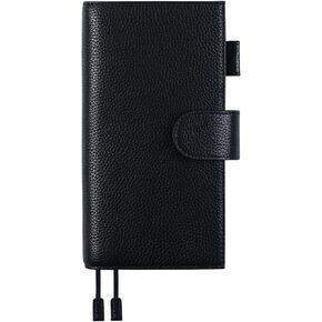 Moterm Leather Cover for Hobonichi Weeks - Fits Hobonichi Weeks/Weeks Mega, with Back Pocket (Pebbled-Dusty Rose)