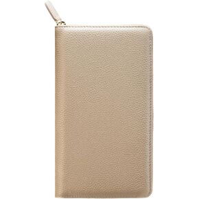 Zipper Leather Cover for Hobonichi Weeks/Weeks Mega - with Pen Loop, Card Slots, and Back Pocket