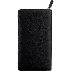 Zipper Leather Cover for Hobonichi Weeks/Weeks Mega - with Pen Loop, Card Slots, and Back Pocket