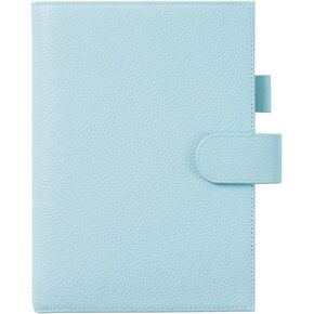 غطاء جلدي من Moterm لأجهزة الكمبيوتر المحمولة مقاس A5 - يناسب ابن عم Hobonichi ومخططي Stalogy وMidori MD، مع حلقة قلم وفتحات للبطاقات وجيب خلفي (جذر الشمندر المرصوف بالحصى)