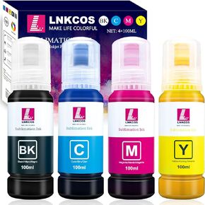 600ML Sublimation Ink for Epson ET-8500 ET-8550 Wide-Format Supertank Printers (6 Color, 6×100ML, BK PB C M Y K Grey, Bigger Bottles with More Ink to Fill The Tanks)