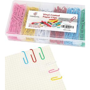 PAPERPAL #1 Nonskid Paper Clips, 600 Medium Paper Clips (6 Boxes of 100 Each), Paperclips for Office School & Personal Use, Daily DIY, 1-2/7" Silver Heavy Duty Non-Skid Paper Clip Standard Size in Kuwait