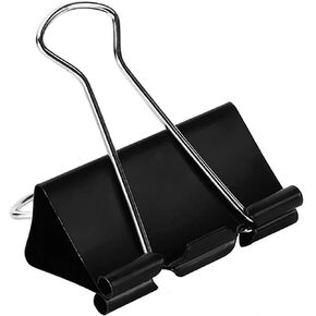 Extra Large Binder Clips (36 Pack) 2 Inch, Big Paper Clamps for Office Supplies, Black