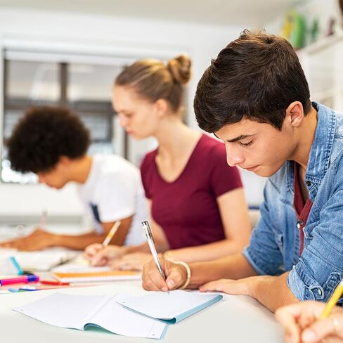 Skyygemm 20 Pack Exam Blue Book كتاب اختبار أزرق، 8.5 بوصة × 7 بوصة، 8 أوراق 16 صفحة، كتاب فحص مخيط واسع للمدرسة والمنزل والأعمال التجارية in Saudi Arabia