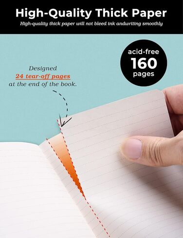 AISBUGUR Pocket Notebook Small Notebook 2-Pack، 3.5 "x 5.5" غلاف دفاتر الملاحظات الجيب مع ورق سميك مبطن، جيوب داخلية، تصميم منقوش على شكل حرف الغلاف، مفكرة صغيرة للمجلة 1 أسود 1 جلد بني in Kuwait