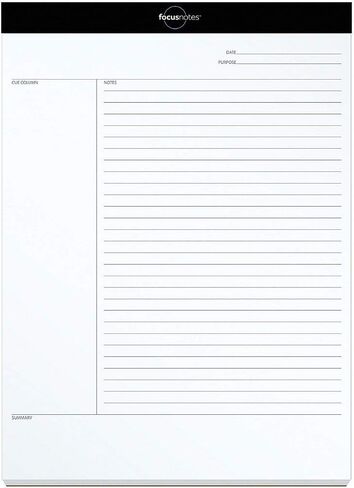 لوحة كتابة Tops Oxford FocusNotes، 8-1/2 بوصة × 11-3/4 بوصة، 50 ورقة (77103) in Kuwait