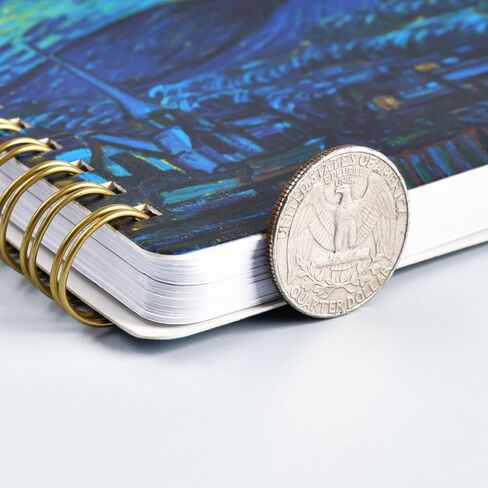 دفتر ملاحظات حلزوني - 3 عبوات من دفاتر الملاحظات الحلزونية مقاس A5، 5.9 بوصة × 8.3 بوصة، 3 × 160 صفحة دفتر ملاحظات/مجلة للنساء، دفتر ملاحظات مبطن بالكلية مع إغلاق مرن، جيب خلفي، للمكتب والمدرسة in Kuwait