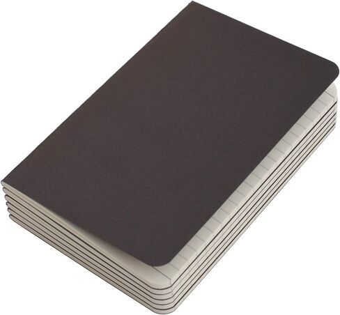 TWONE Pocket Notebook, 6 Pack Softcover Mini Notebooks 3.5" x 5.5" Black Notebook Small Memo Notepad for Men Women Kids Traveler Author, 30 Sheets,60 Lined Pages in Saudi Arabia