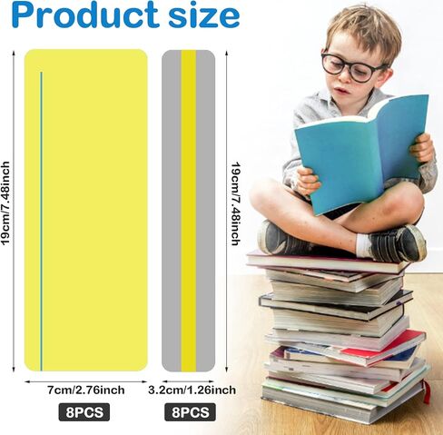 16 Pcs Guided Reading Strips Sentence Strips Highlight Strips Colored Overlay Highlight Bookmarks for Children Teacher Dyslexia Reading Tools in Saudi Arabia