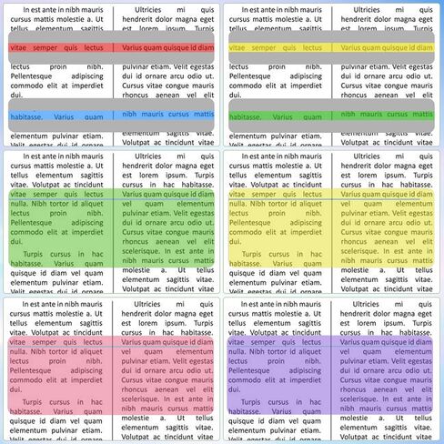 16 Pcs Guided Reading Strips Sentence Strips Highlight Strips Colored Overlay Highlight Bookmarks for Children Teacher Dyslexia Reading Tools in Saudi Arabia