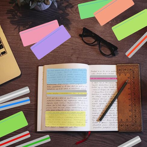 16 Pcs Guided Reading Strips Sentence Strips Highlight Strips Colored Overlay Highlight Bookmarks for Children Teacher Dyslexia Reading Tools in Saudi Arabia