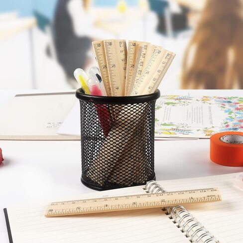 ZZTX 3 Pack Wooden Ruler 12 Inch Rulers Bulk Wood Measuring Ruler for Students Office School Supplies 2 Scale (30 cm) in Kuwait