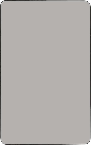 Flash Furniture Wren 24''W x 48''L Rectangular Grey HP Laminate Activity Table - Height Adjustable Short Legs in Saudi Arabia