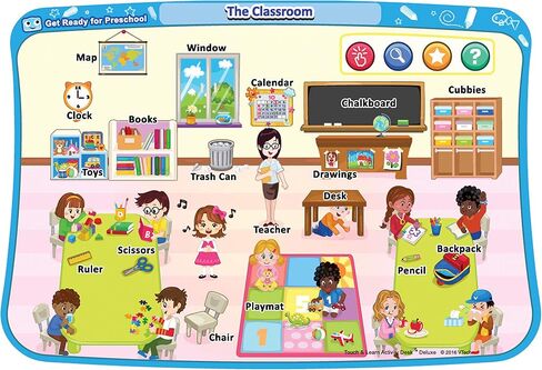 حزمة التوسعة الفاخرة لمكتب الأنشطة Touch and Learn من VTech - استعد لمرحلة ما قبل المدرسة (قد تختلف التعبئة) in Saudi Arabia