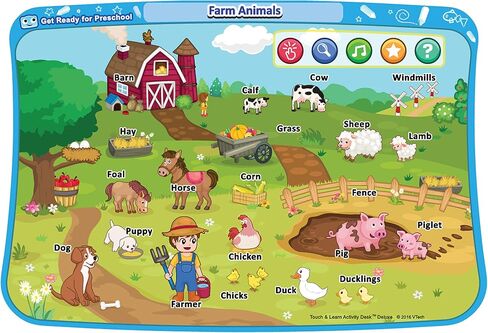 حزمة التوسعة الفاخرة لمكتب الأنشطة Touch and Learn من VTech - استعد لمرحلة ما قبل المدرسة (قد تختلف التعبئة) in Saudi Arabia