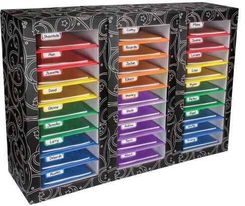 Classroom Mail Center™ - مجموعة مكونة من 27 فتحة و6 ألوان in Saudi Arabia