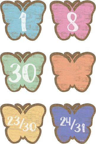 المعلم أنشأ الموارد الصفحة الرئيسية الحلو الفصول الدراسية الفراشات أيام التقويم، TCR8549 متعدد in Kuwait