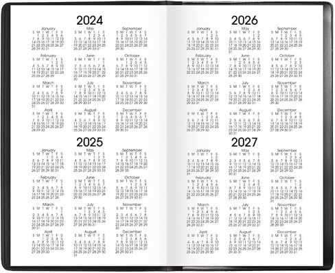 مخطط AT-A-GLANCE 2024-2025 أكاديمي، شهري، 8 بوصة × 12 بوصة، كبير، غطاء مرن، DayMinder، أسود (AY200) in Kuwait