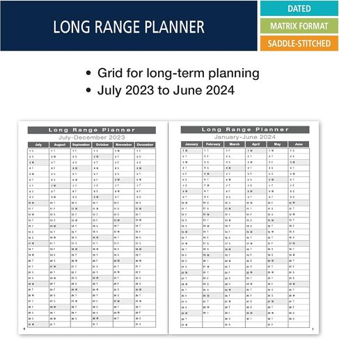 Elan Publishing Company Academic Calendar - 13 Months (July 2023 - July 2024) 7" X 10" Saddle-Stitched Dated for 2023-2024 Academic Year in Saudi Arabia