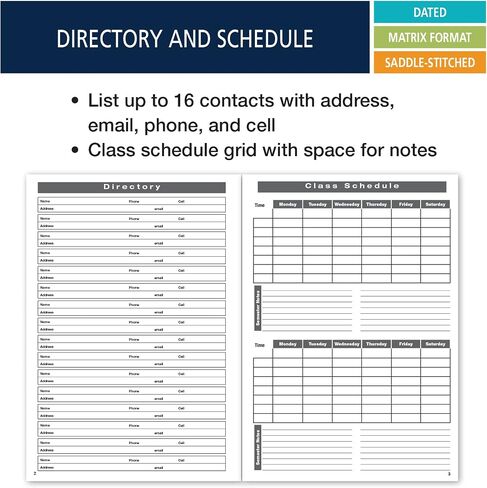 Elan Publishing Company Academic Calendar - 13 Months (July 2023 - July 2024) 7" X 10" Saddle-Stitched Dated for 2023-2024 Academic Year in Saudi Arabia