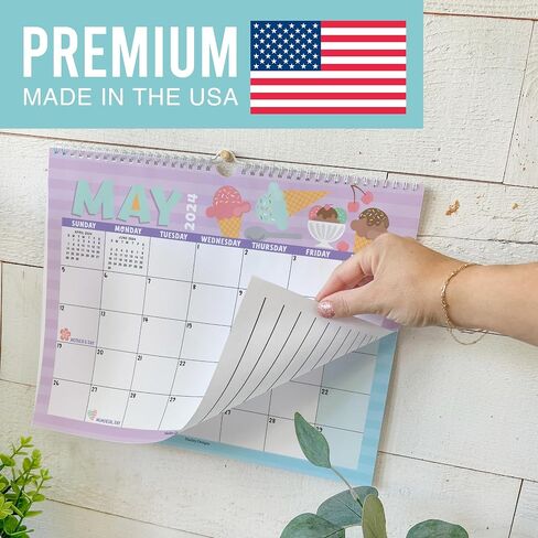 Hadley Designs Doodle Large Wall Calendar 2024-2025 - 18 Month Wall Calendar 2024-2025, Monthly Wall Calendar 2024 Large, Calendario 2024 Calendar Wall, Calendars 2024 Wall Calendar in Saudi Arabia