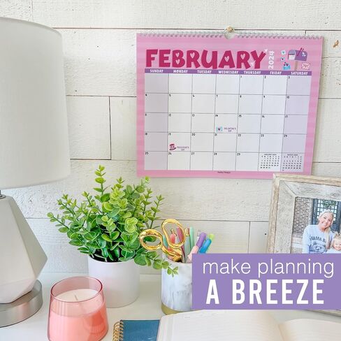 Hadley Designs Doodle Large Wall Calendar 2024-2025 - 18 Month Wall Calendar 2024-2025, Monthly Wall Calendar 2024 Large, Calendario 2024 Calendar Wall, Calendars 2024 Wall Calendar in Saudi Arabia
