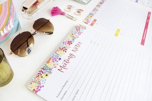 bloom daily planners Horizontal Weekly Tear-Off To Do List Planning Pad - Undated Notepad Organizer & Healthy Habit Tracker - 8.5" x 11" - Floral in Kuwait