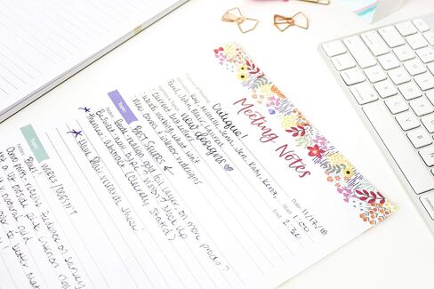 bloom daily planners Horizontal Weekly Tear-Off To Do List Planning Pad - Undated Notepad Organizer & Healthy Habit Tracker - 8.5" x 11" - Floral in Kuwait