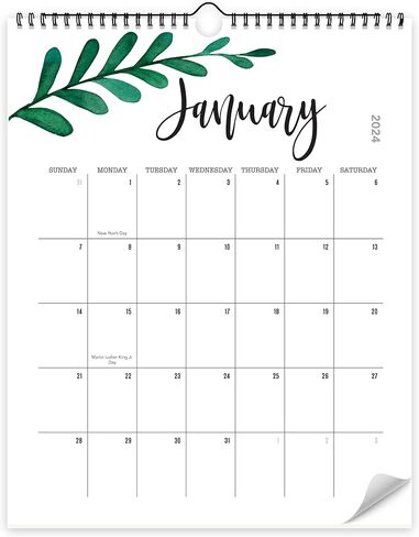 Aesthetic 2024-2025 Wall Calendar - Runs from January 2024 Until July 2025 - The Perfect Modern Floral Calendar Planner for Easy Organizing in Kuwait