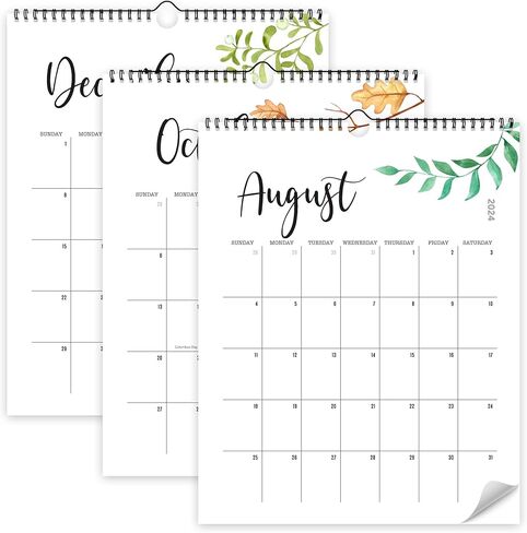 Aesthetic 2024-2025 Wall Calendar - Runs from January 2024 Until July 2025 - The Perfect Modern Floral Calendar Planner for Easy Organizing in Kuwait