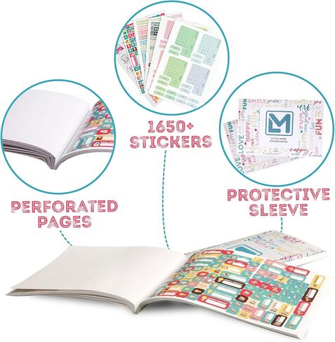 Little More Planner Stickers – 27 Sheets – 1650+ Productivity Stickers for Your Organizer Planner – 2024-2025 Calendar Stickers & Planner Accessories in Saudi Arabia