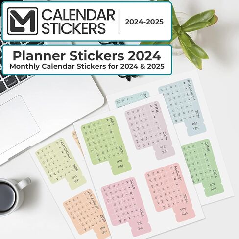 Little More Planner Stickers – 27 Sheets – 1650+ Productivity Stickers for Your Organizer Planner – 2024-2025 Calendar Stickers & Planner Accessories in Saudi Arabia