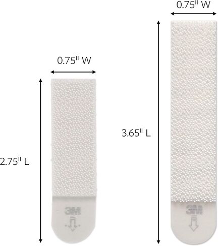 Command Medium and Large Picture Hanging Strips, Damage Free Hanging Picture Hangers, No Tools Wall Hanging Strips for Living Spaces, White, 12 Medium Pairs and 16 Large Pairs in Saudi Arabia