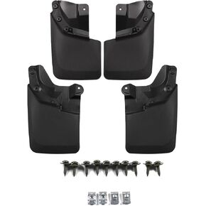 Mud Flaps Compatible with Tacoma 2005-2015 Mud Flaps Guards Front & Rear 4pc Set (with OEM Fender Flares Only)