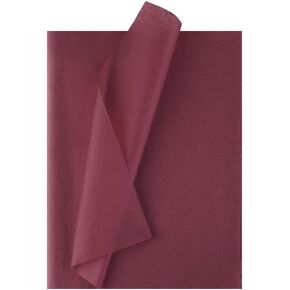 40 Sheets Burgundy Red Gift Wrapping Tissue Paper,19.7 x 27.6 Inches Burgundy Wine Color Gift Bag Wrap Paper Packing Paper for Gift Wrap Paper DIY Craft Christmas Wedding Birthday Party Decoration