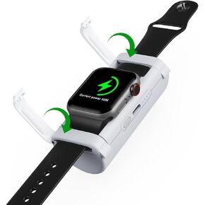 NewQ Outdoor Wireless Power Bank for Apple Watch: Portable Charger Small Mini Rechargeble Magnetic Powerbank for iWatch Applewatch Series 9 & 8 & 7 & 6 & 5 & SE