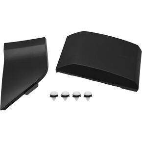 CK4Z-61405A26-B BK3Z-6129077-AA Fuel Tank Filler Door Hatch Cover with Pillar Moulding Trim Replacement for Ford Transit 150 250 350 350HD 2015-2019 (White)