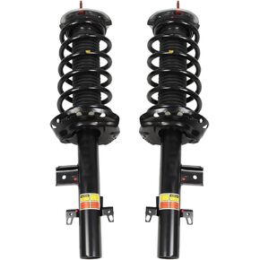 LR031668 Pair Rear Shock Struts Assembly with Coil Spring Compatible with LR2 Freelander 2 2008-2015 Left+Right