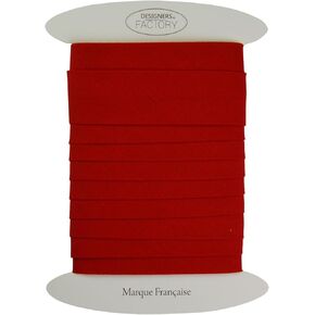 designers-factory Cotton Bias Tape Wide White - Large Width - Sold by 5.46 Yards Ideal for Thicker, Quilted Sewing Projects Such as Blankets, Plaids, Cushions... (White)