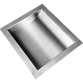 VEVOR 304 Stainless Steel Drop-in Deal Tray 12" Deep x 10" Wide x 1.6" High Brushed Finish for Cash Register Window