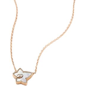 LOLA ROSE Exquisite Mother of Pearl Bead Necklace - 450mm Adjustable Long Chain, Unique Octagon Design with Synthetic Cubic Zirconia, Exuding Elegance