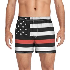 Men's Boxer Shorts Men's Underwear Briefs Casual Soft Boxer Flag