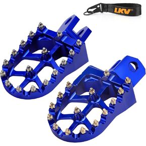 LKV Motorcycle Footpegs Dirt Bike Rest Pedal Foot Pegs Compatible with SUZUKI DRZ400 DRZ400E DRZ400S DRZ400SM RM125 RM250 RM250Z RMX250