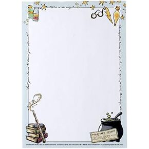 Conquest Journals Harry Potter 5'' x 7'' Notepad, 50 Sheets, Quality Writing Paper, Officially Licensed