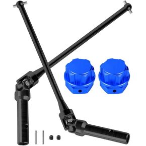 RC Drive Shaft Axles w/Wheel Hex Nuts Upgrades Part for 1/5 KRATON 8S BLX Outcast 8S BLX,Front Rear 2PCS CVD Driveshaft Hop Ups,Black & Red