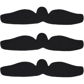 KimYoung Bra Liners for Sweat, Black, Breast Sweat Wicking Pads, Viscose Made from Bamboo & Organic Cotton Blend, 3PCS