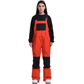 GSOU SNOW Womens Ski Bibs Snowboard Pants Snow Overalls Waterproof Windproof Winter Outdoor Sports