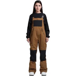 GSOU SNOW Womens Ski Bibs Snowboard Pants Snow Overalls Waterproof Windproof Winter Outdoor Sports